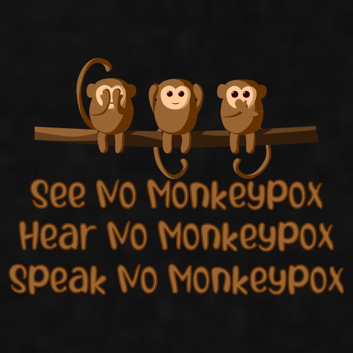 See NO Monkeypox, Hear NO Monkeypox, Speak NO Monkeypox Ladies PosiCharge Tri-Blend Wicking Tank