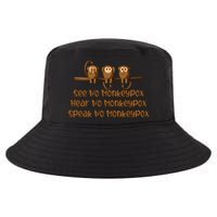 See NO Monkeypox, Hear NO Monkeypox, Speak NO Monkeypox Cool Comfort Performance Bucket Hat