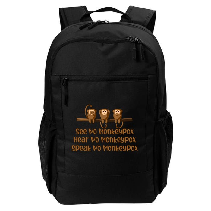 See NO Monkeypox, Hear NO Monkeypox, Speak NO Monkeypox Backpack