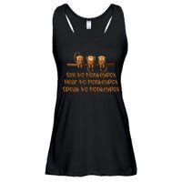 See NO Monkeypox, Hear NO Monkeypox, Speak NO Monkeypox Ladies Essential Flowy Tank