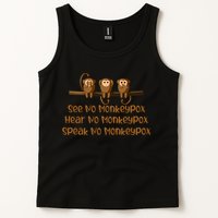 See NO Monkeypox, Hear NO Monkeypox, Speak NO Monkeypox Tank Top