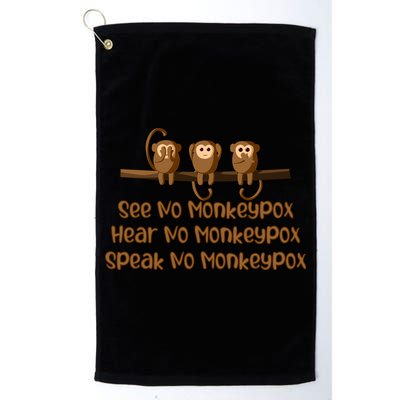 See NO Monkeypox, Hear NO Monkeypox, Speak NO Monkeypox Golf Towel