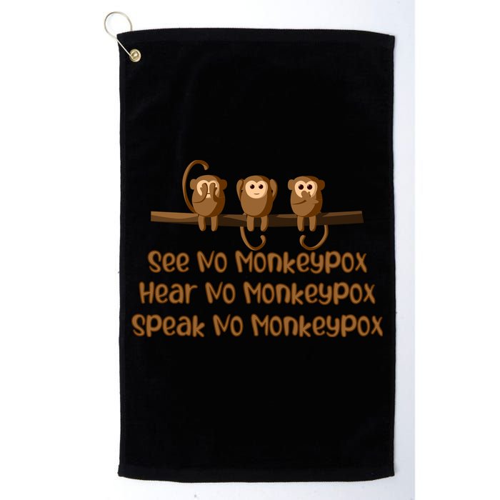 See NO Monkeypox, Hear NO Monkeypox, Speak NO Monkeypox Golf Towel