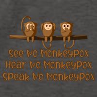 See NO Monkeypox, Hear NO Monkeypox, Speak NO Monkeypox Vector Backpack