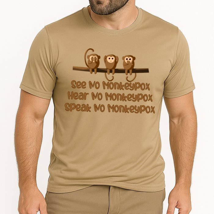 See NO Monkeypox, Hear NO Monkeypox, Speak NO Monkeypox Performance Shirt