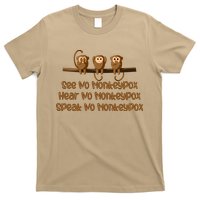 See NO Monkeypox, Hear NO Monkeypox, Speak NO Monkeypox T-Shirt
