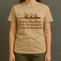 See NO Monkeypox, Hear NO Monkeypox, Speak NO Monkeypox T-Shirt