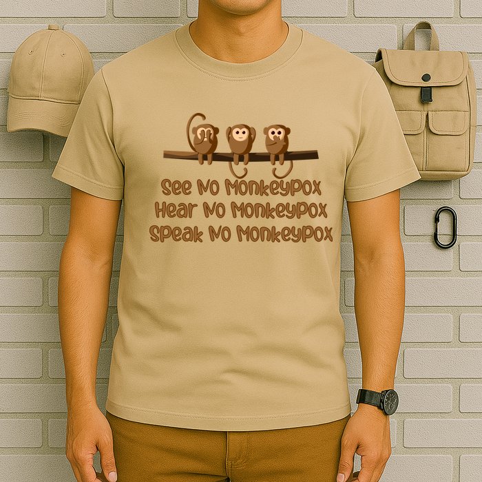 See NO Monkeypox, Hear NO Monkeypox, Speak NO Monkeypox T-Shirt