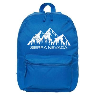 Sierra Nevada Mountains Cool Sierra Nevada Souvenir Gift Cool Gift 16 in Basic Backpack