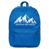 Sierra Nevada Mountains Cool Sierra Nevada Souvenir Gift Cool Gift 16 in Basic Backpack