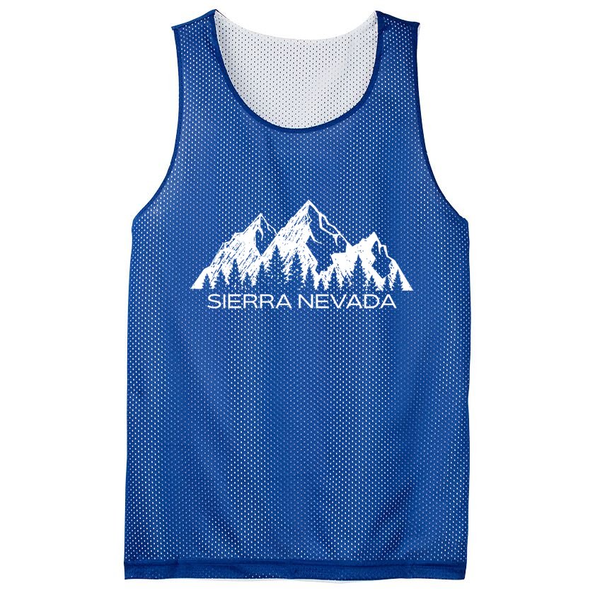 Sierra Nevada Mountains Cool Sierra Nevada Souvenir Gift Cool Gift Mesh Reversible Basketball Jersey Tank