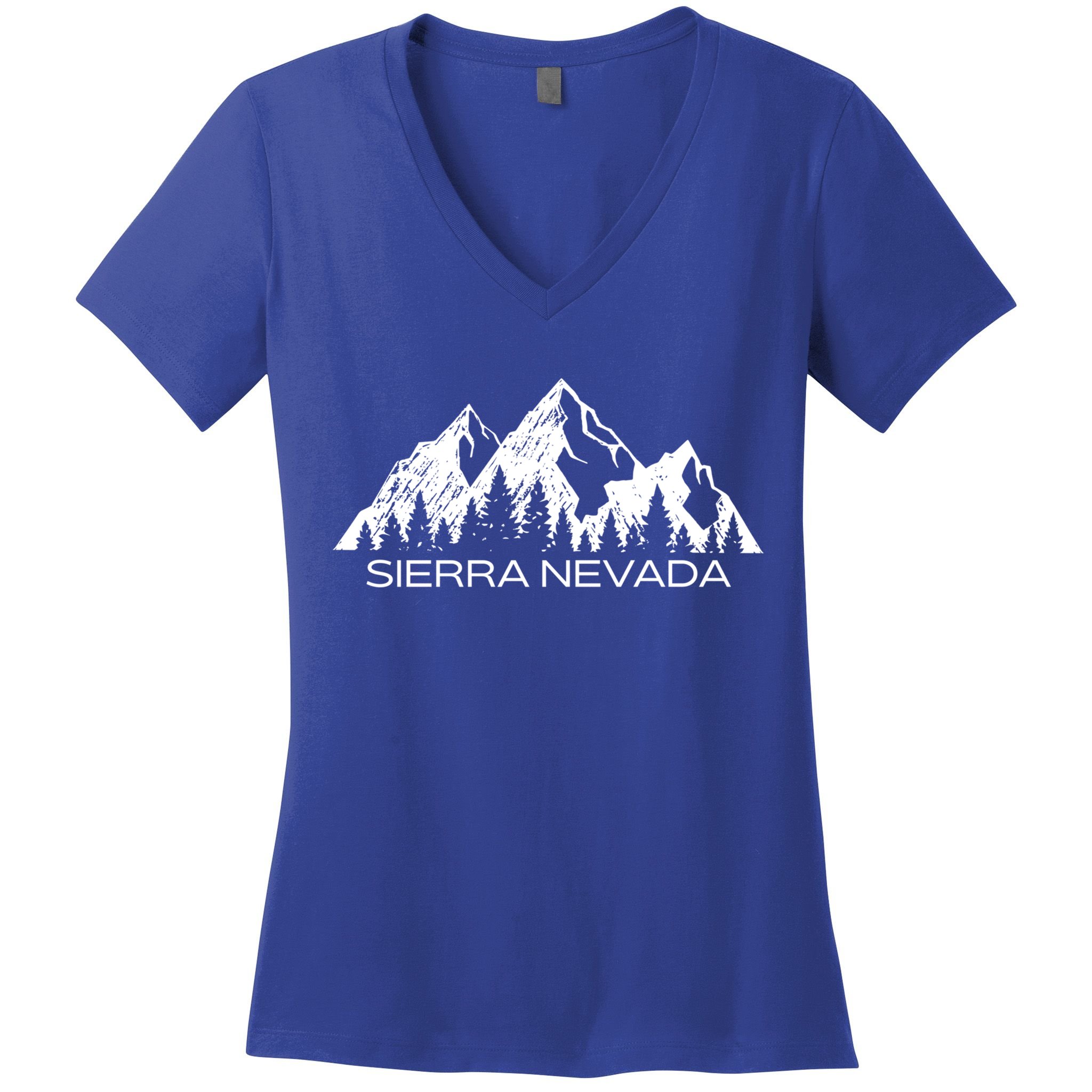 Sierra Nevada Mountains Cool Sierra Nevada Souvenir Gift Cool Gift Women's V-Neck T-Shirt