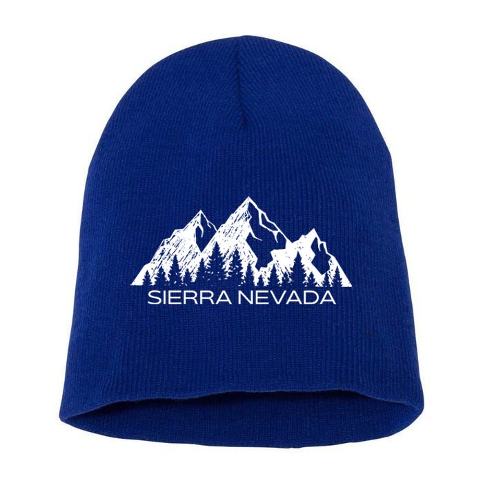 Sierra Nevada Mountains Cool Sierra Nevada Souvenir Gift Cool Gift Short Acrylic Beanie