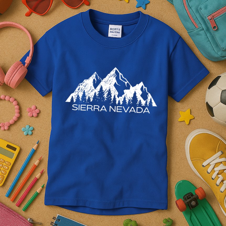 Sierra Nevada Mountains Cool Sierra Nevada Souvenir Gift Cool Gift Kids T-Shirt