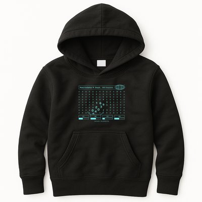 Scary Numbers Macrodata Kids Hoodie