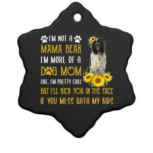 Sunflower Newfoundland Mom Mothers Day Dog Mom Gift Ceramic Star Ornament