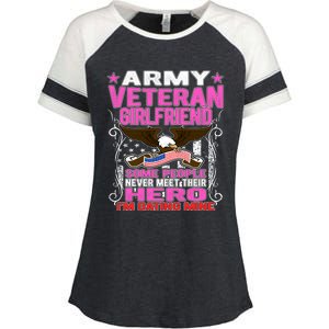 Some Never Meet Their Hero Gift Proud Army Veteran Friend Great Gift Enza Ladies Jersey Colorblock Tee