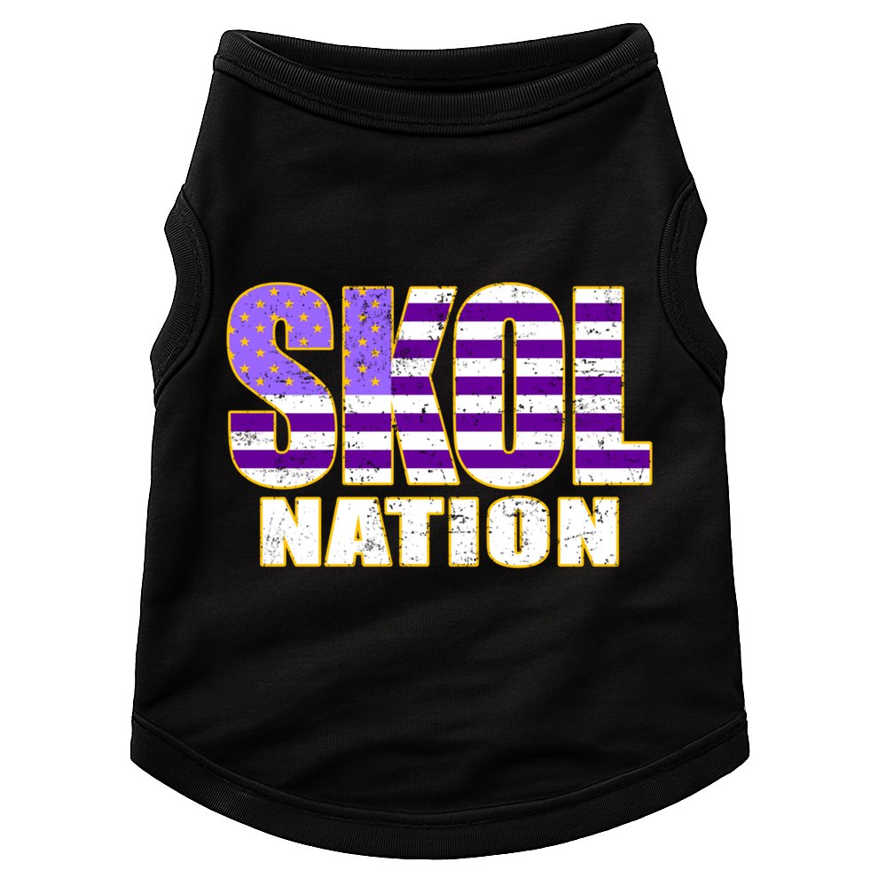Skol Nation Meaningful Gift Meaningful Gift Purple White Gold Doggie Tank
