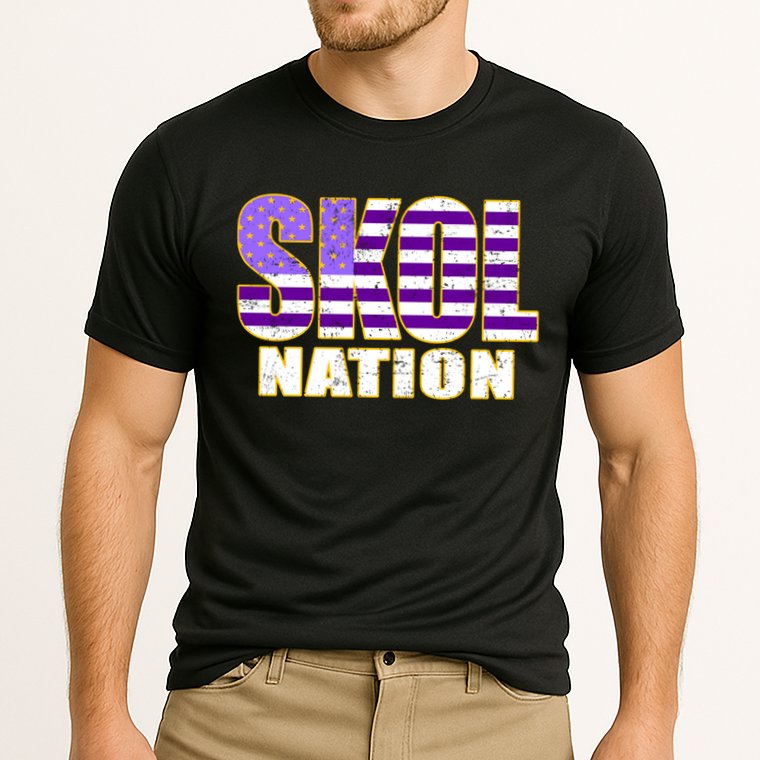 Skol Nation Meaningful Gift Meaningful Gift Purple White Gold Cooling Performance Crew T-Shirt