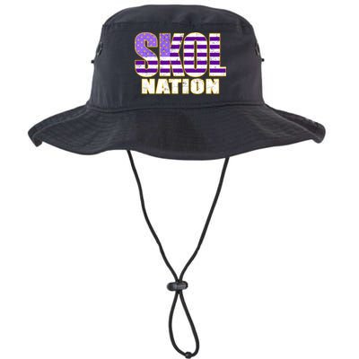 Skol Nation Meaningful Gift Meaningful Gift Purple White Gold Bucket Hat