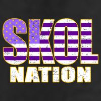 Skol Nation Meaningful Gift Meaningful Gift Purple White Gold Beanie
