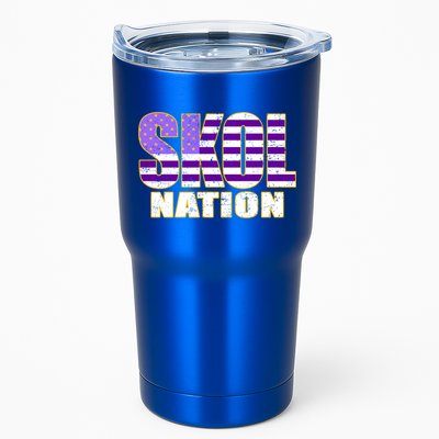 Skol Nation Meaningful Gift Meaningful Gift Purple White Gold Tumbler
