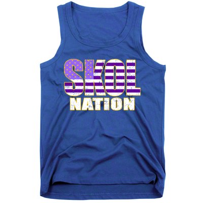Skol Nation Meaningful Gift Meaningful Gift Purple White Gold Tank Top