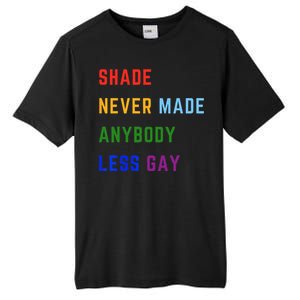 Shade Never Made Anybody Less Gay Tall Fusion ChromaSoft Performance T-Shirt