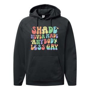 Shade Never Made Anybody Less Gay Performance Fleece Hoodie