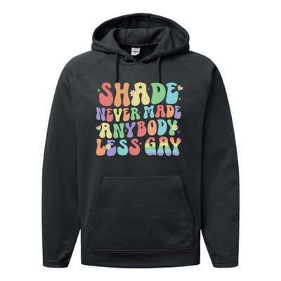 Shade Never Made Anybody Less Gay Performance Fleece Hoodie