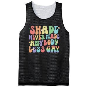 Shade Never Made Anybody Less Gay Mesh Reversible Basketball Jersey Tank