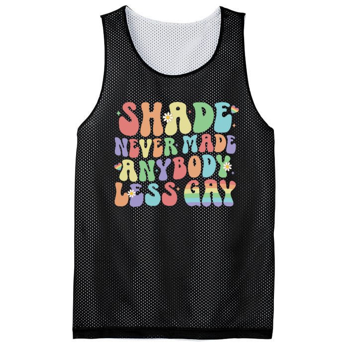 Shade Never Made Anybody Less Gay Mesh Reversible Basketball Jersey Tank