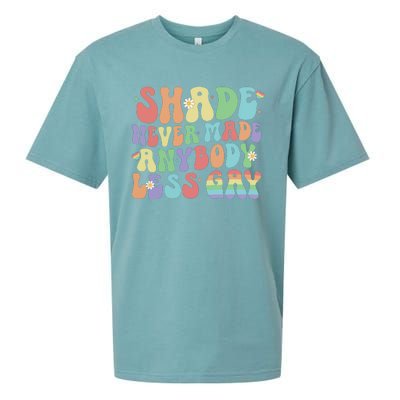 Shade Never Made Anybody Less Gay Sueded Cloud Jersey T-Shirt