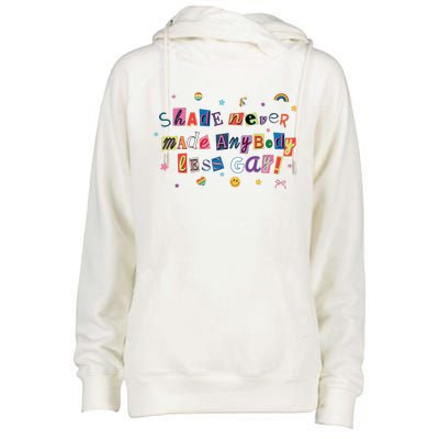 Shade Never Made Anybody Less Gay Womens Funnel Neck Pullover Hood