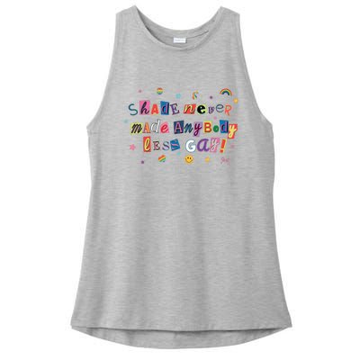 Shade Never Made Anybody Less Gay Ladies PosiCharge Tri-Blend Wicking Tank