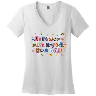 Shade Never Made Anybody Less Gay Women's V-Neck T-Shirt