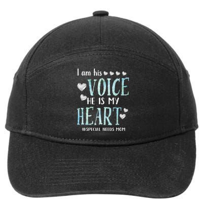Special Needs Mom Autism Awareness Adhd Gift 7-Panel Snapback Hat