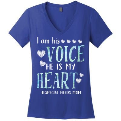 Special Needs Mom Autism Awareness Adhd Gift Women's V-Neck T-Shirt