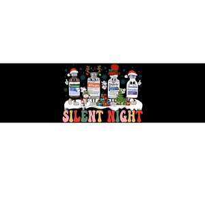 Silent Night Medical Nurse Christmas School Nurse Holiday Sweatshirt Bumper Sticker