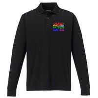 Shade Never Made Anybody Less Gay LGBTQ Rainbow Pride Performance Long Sleeve Polo