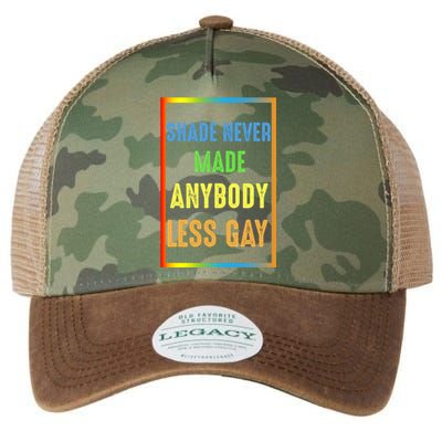 Shade Never Made Anybody Less Gay LGBTQ Rainbow Pride Legacy Tie Dye Trucker Hat