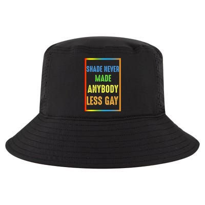 Shade Never Made Anybody Less Gay LGBTQ Rainbow Pride Cool Comfort Performance Bucket Hat