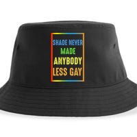 Shade Never Made Anybody Less Gay LGBTQ Rainbow Pride Sustainable Bucket Hat