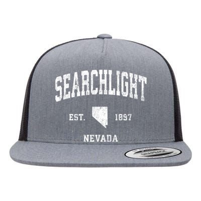 Searchlight Nevada Nv Vintage Athletic Sports Flat Bill Trucker Hat