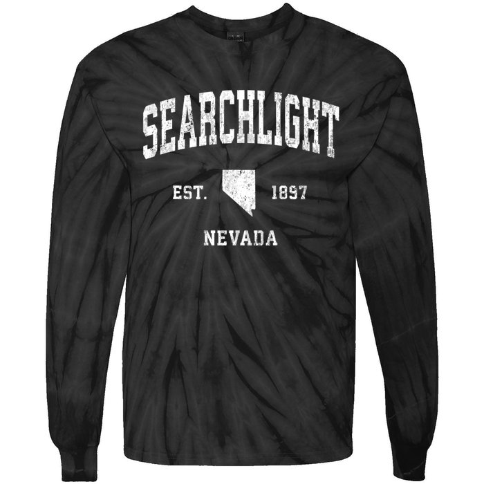 Searchlight Nevada Nv Vintage Athletic Sports Tie-Dye Long Sleeve Shirt