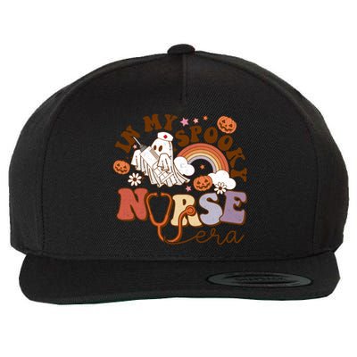 Spooky Nicu Nurse Halloween Ghost In My Spooky Nurse Era Cute Gift Wool Snapback Cap