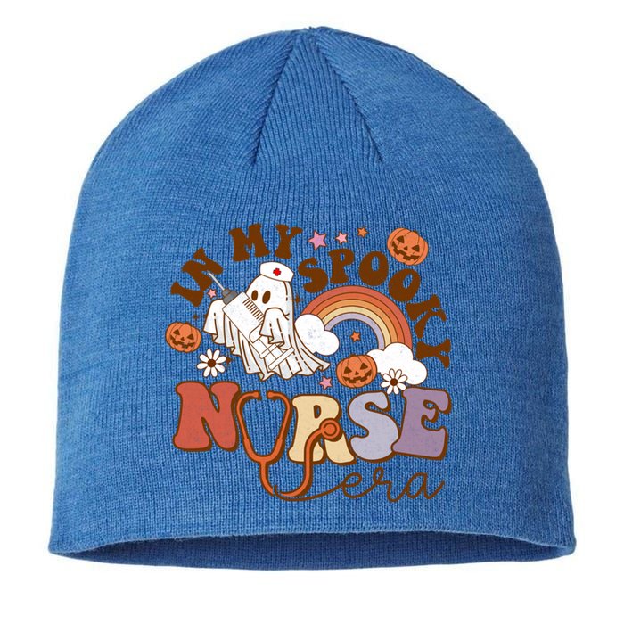 Spooky Nicu Nurse Halloween Ghost In My Spooky Nurse Era Cute Gift Sustainable Beanie