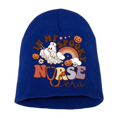 Spooky Nicu Nurse Halloween Ghost In My Spooky Nurse Era Cute Gift Short Acrylic Beanie