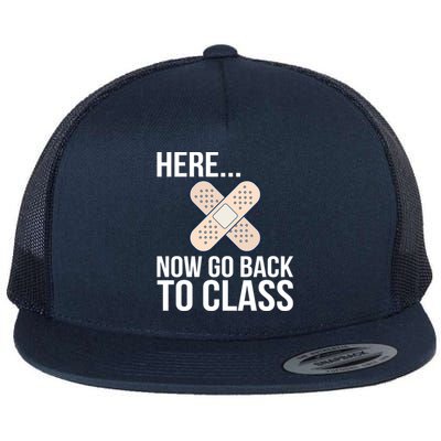 School Nurse Nursing Appreciation Great Gift Flat Bill Trucker Hat