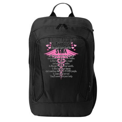 STNA Nurse Nurses Week Nursing School Mothers Day Women Her City Backpack